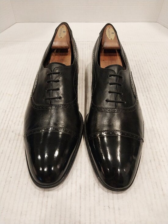BALLY men\'s (SAVE $1100) size 14 B black Oxford.